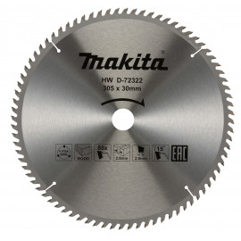 D-72322 Disco sierra circular , Standard T.C.T, 305 x 30 mm, 80 D