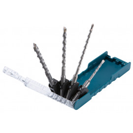 D-74136 Estuche de brocas T.C.T, para SDS-PLUS, 4 pcs