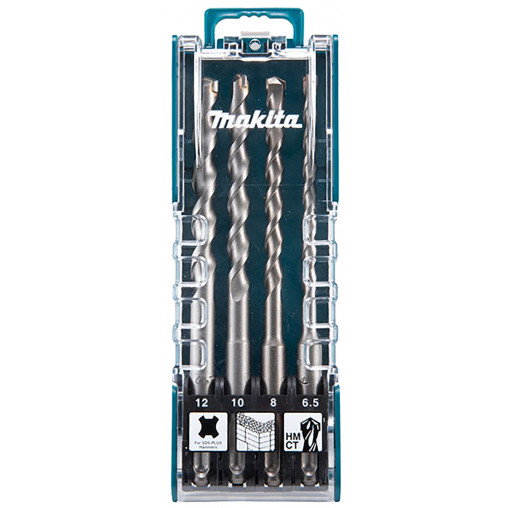 D-74728 Estuche brocas SDS-PLUS 6,5 mm, 8 mm, 10 mm, 12 mm x 160 mm