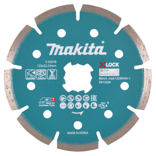 E-02076 Disco de diamante 125 mm, X-LOCK