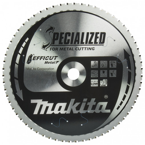 E-12055 Disco sierra circular , Efficut T.C.T, 305 x 25,4 mm, 63T