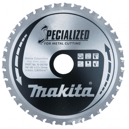E-14299 Disco sierra circular , T.C.T, 185 x 30 mm, 38T