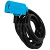 CABLE BLINDADO ESPIRAL AZUL - 185 CM