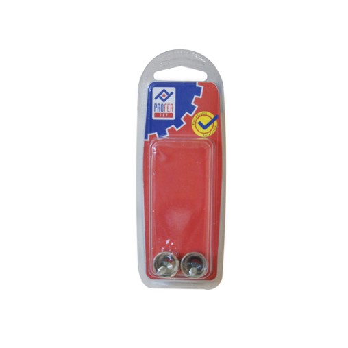 CASQUILLO TUBO NIQUEL BL 2 PZS - 12 MM