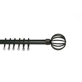 BARRA METAL EXT KIT NEVADA NEGR - 125-245 CM