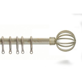 BARRA METAL EXT KIT NEVADA ORO/CREM - 125-245 CM
