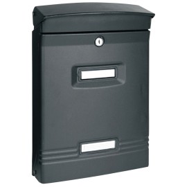 BUZON EXT ALUM NEGRO MALADETA - 25,5X12X37