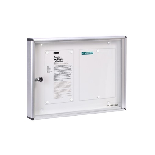 ARMARIO ANUNCIOS ALUM PLATA - 350X480 MM