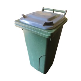 CONTENEDOR PLASTICO VERDE/VERDE - 120 L