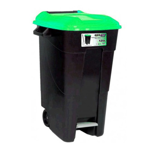 CONTENEDOR PEDAL/RUEDA T VERDE