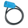 CABLE SEGURIDAD BICI AZUL - 65 CM