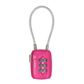 CANDADO COMBINACION FLEXI ROSA - 30 MM