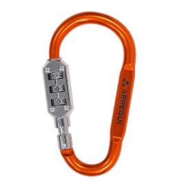 CANDADO MOSQUETON NARANJA - 60 MM