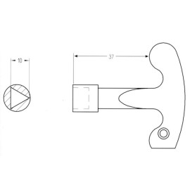 (5 u.) LLAVE CIERRE TRIANG ELECTRIC