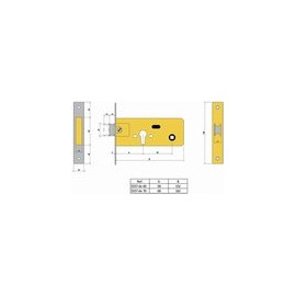 CERRADURA EMBUTIR INOX